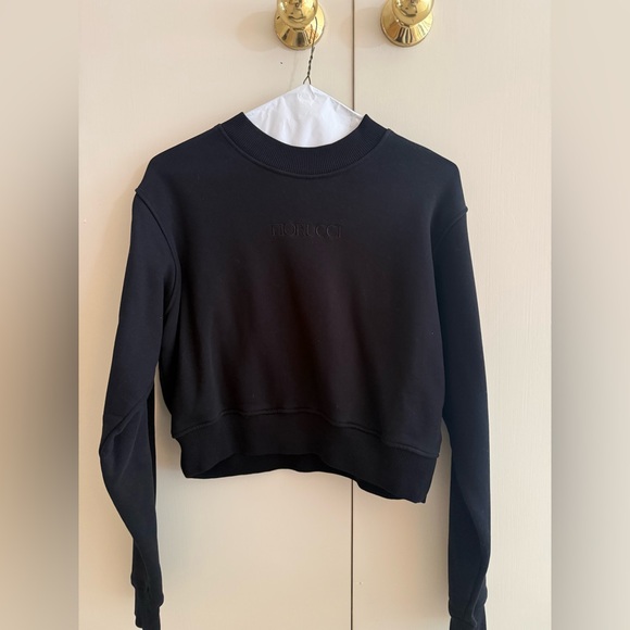 Fiorucci Tops - Fiorucci Black Logo Sweatshirt